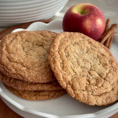 1/2 Dozen Apple Cider Sourdough Snickerdoodle Cookies