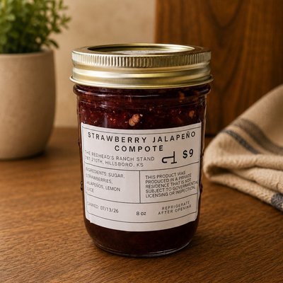 Strawberry Jalapeño Compote 