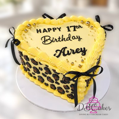8-inch Custom Design Heart Cake