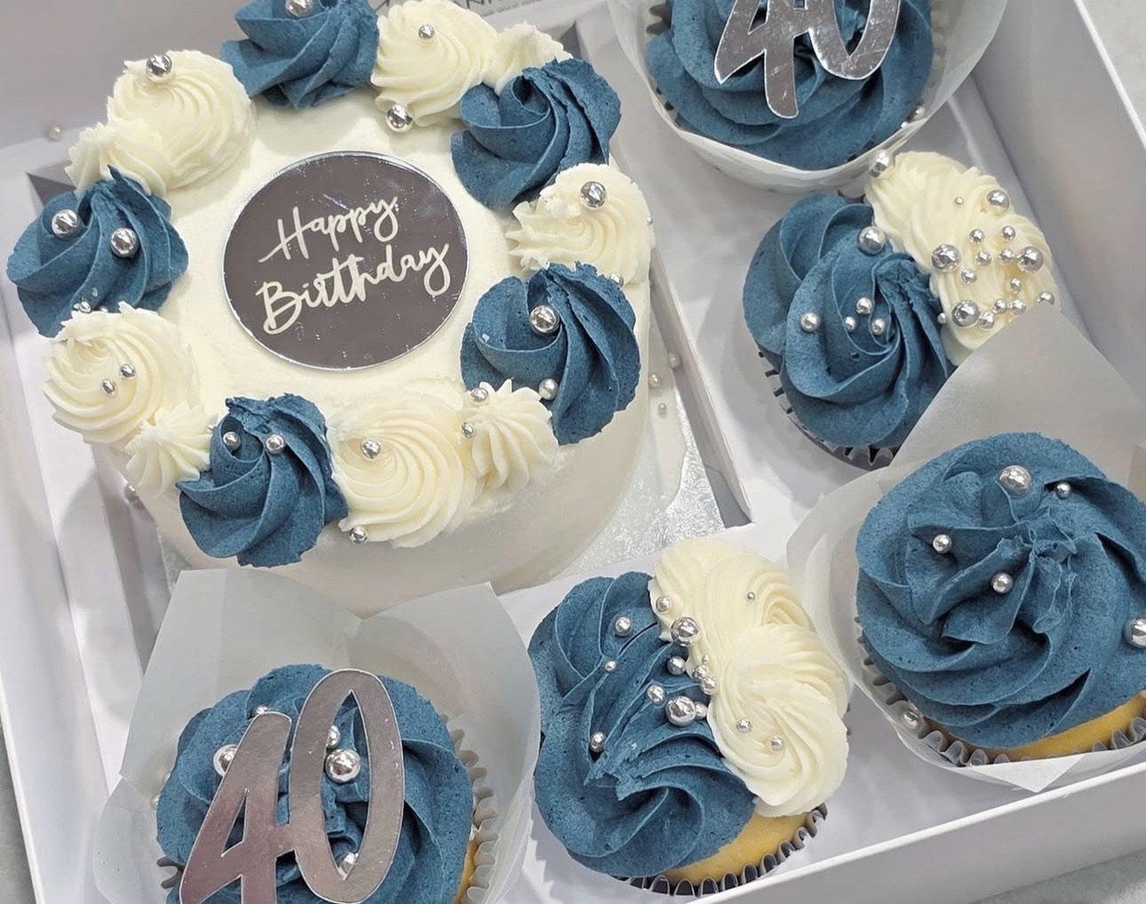 Bento Cake + 5 Cupcakes (for 10-12pp)