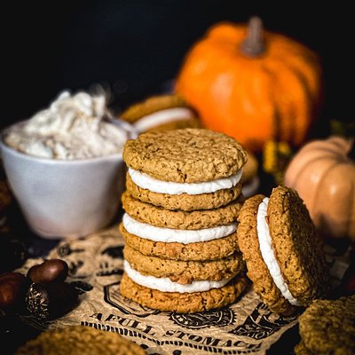 Pumpkin Oatmeal Cream Pies - 1 Dozen