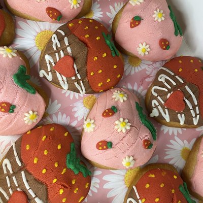 Strawberry Themed Mini Conchas 