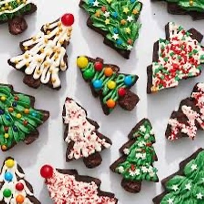 Christmas Tree Brownies