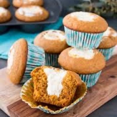 Pumpkin Muffins With Cream Cheese Filling