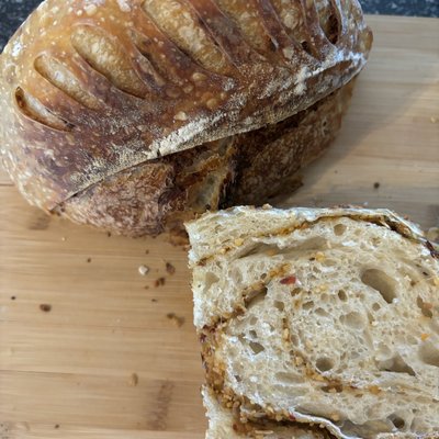 Garlic And Herb Sourdough Loaf