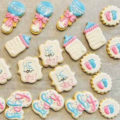 Gender Reveal Cookies