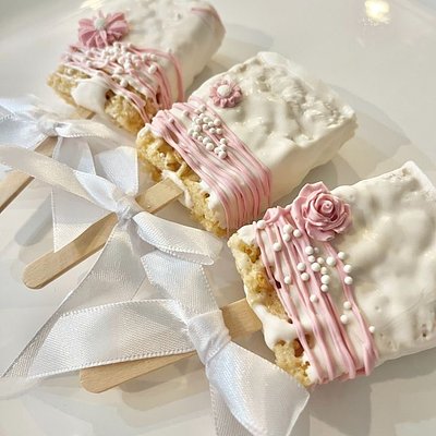 Chocolate Covered Rice Crispy Treats