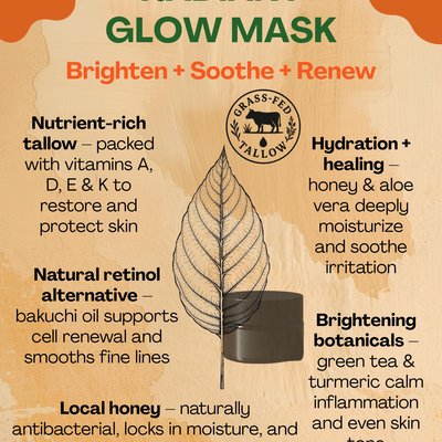Grass Fed Tallow Radiant Glow Mask