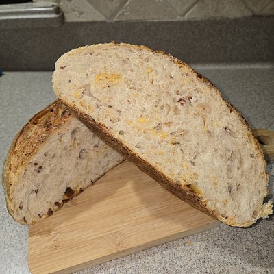 Bacon Cheddar Sourdough Loaf 