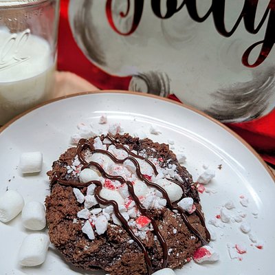 Peppermint Hot Chocolate Cookie