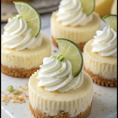 Mini Key Lime Cheesecakes