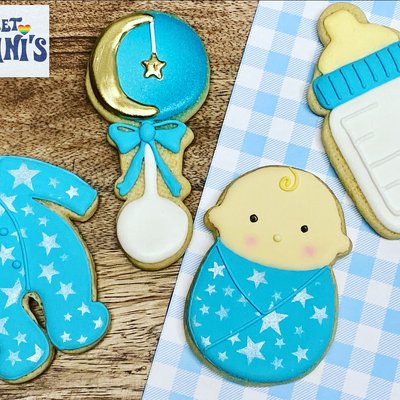 Baby Decorated Vanilla Sugar Cookies