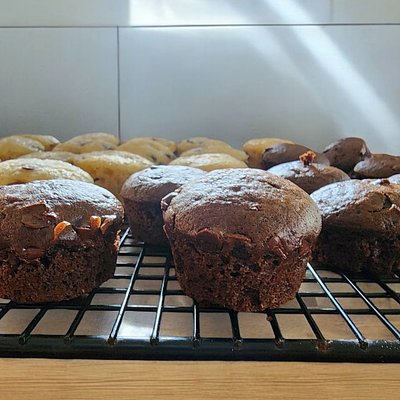 Double Chocolate Mini Muffins 