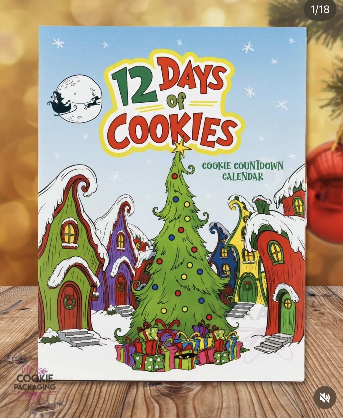 Christmas Grouch Cookie Calendar