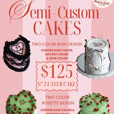 Semi-Custom 6” Cake