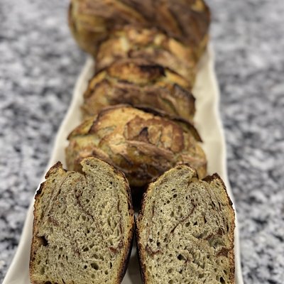Matcha Latte Sourdough Loaf