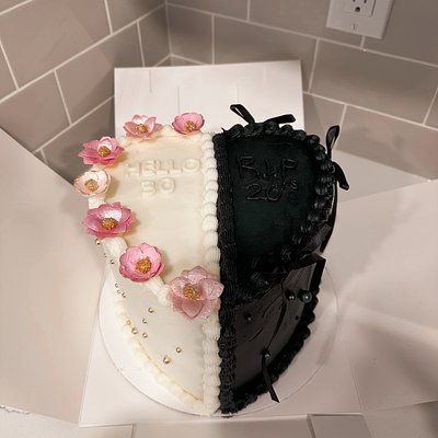 Custom 8” Heart Cake 