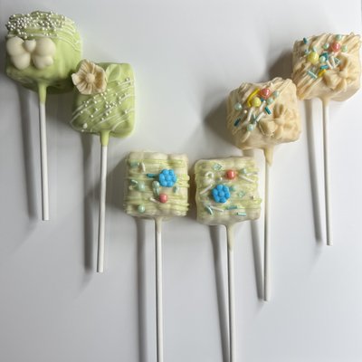 Mini Dipped Rice Krispie Treats