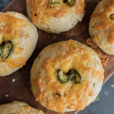 6 - Jalapeño Cheddar Bagels