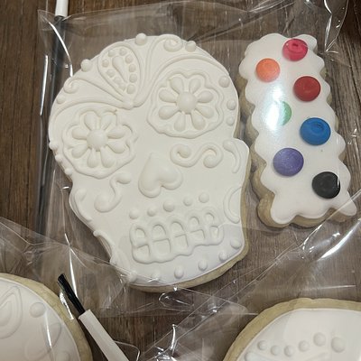 Sugar Skull Paint Cookies