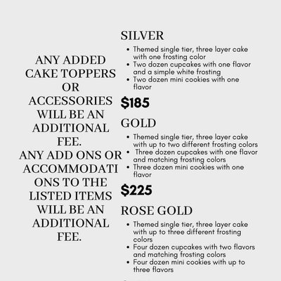 Rose Gold Party Package