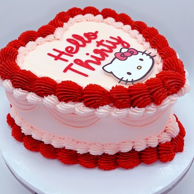 8” Vintage Heart Cake 