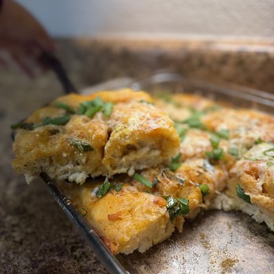 Buttery Garlic N Herb Sourdough Focaccia 