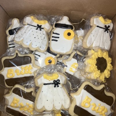 Sunflower Baby Shower Cookies 