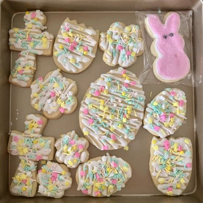 Cookie - Iced Sugar Cookie - 1/2 Dozen With Sprinkles