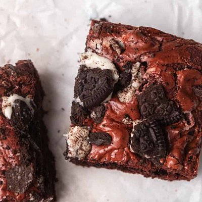 Dairy Free Red Velvet Cookies And Cream Brownies 