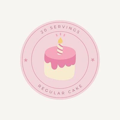 20 Servings Cake