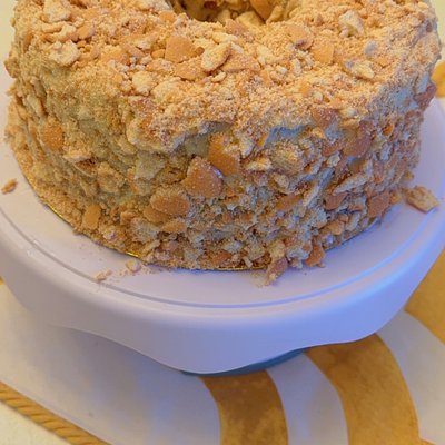 Banana Pudding Crunch Pound Cake 🍌