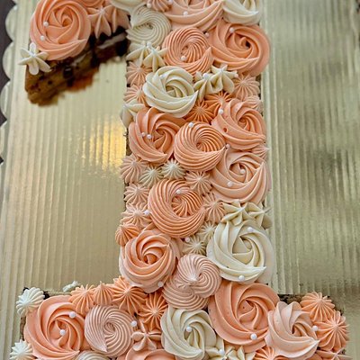 Double Layered Cookie Cake Letter/Number