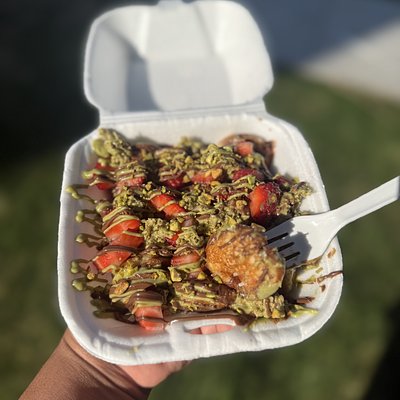 Pistachio Mini pancakes 
