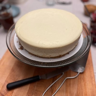 9” Cheesecake - Vanilla. Additional Flavorings, Add-ins, And Fruit Sauces Available Separately