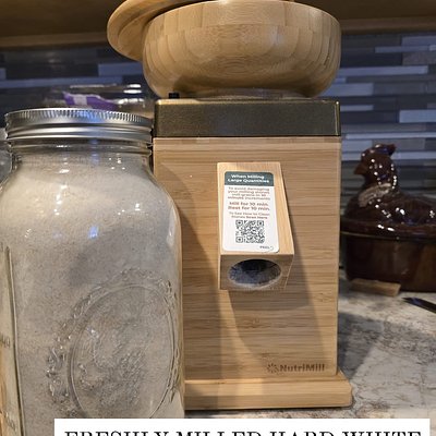 Fresh Milled White Whole Flour ORGANIC 