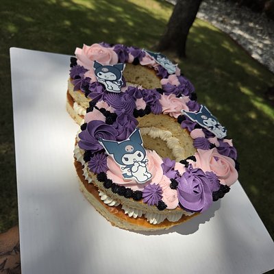 Number 8 Cake (Kuromi) 