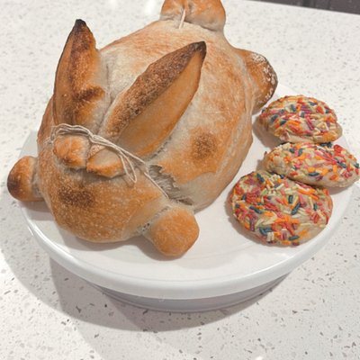 Bunny Shaped Sourdough Loaf