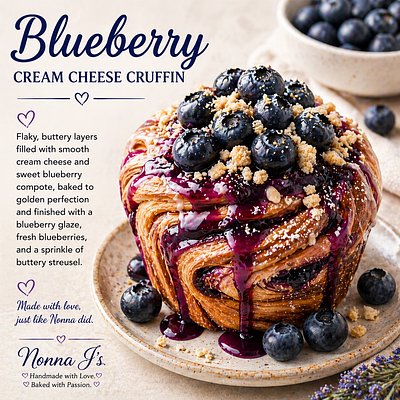 Blueberry Cruffin 