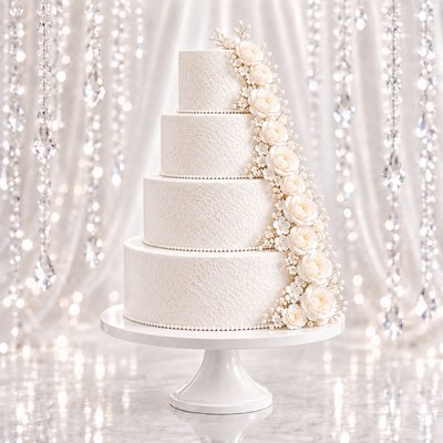 Custom 8" & 10" & 12" & 14" Four Tier Cake 