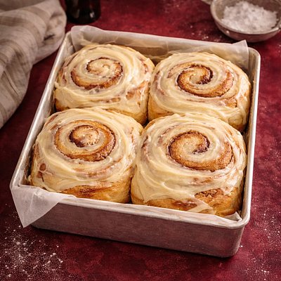 Sticky Situation – Jumbo Cinnamon Rolls (4 Pack )