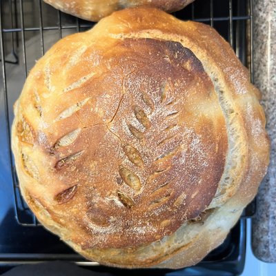 Garlic Parm. Rosemary Sourdough