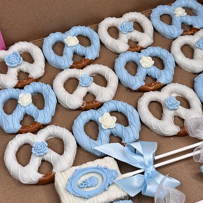 Custom Chocolate-Covered Pretzels