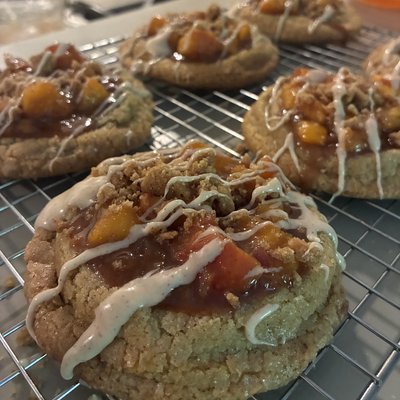 Peach Cobbler Cookies🍑
