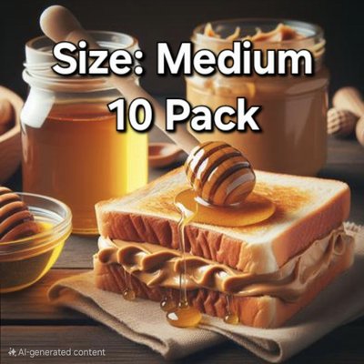 (Med. 10pk) Pawfect Peanut Butter🍯🥜