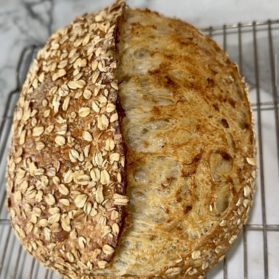 Honey Oat Sourdough Loaf