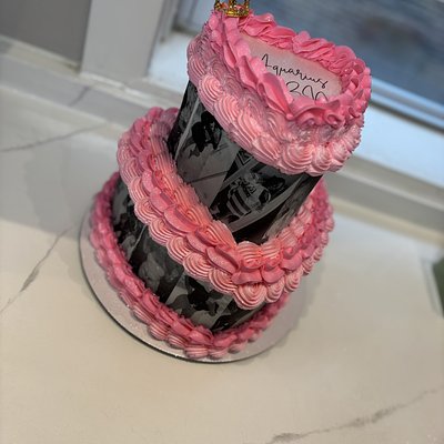 2 Tier Heart Cake 