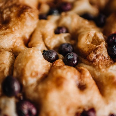 9inch Blueberry Cinnamon Sugar Focaccia 
