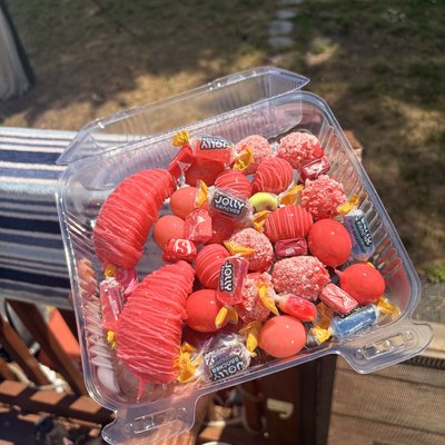 Large Pan Of Candy Graped