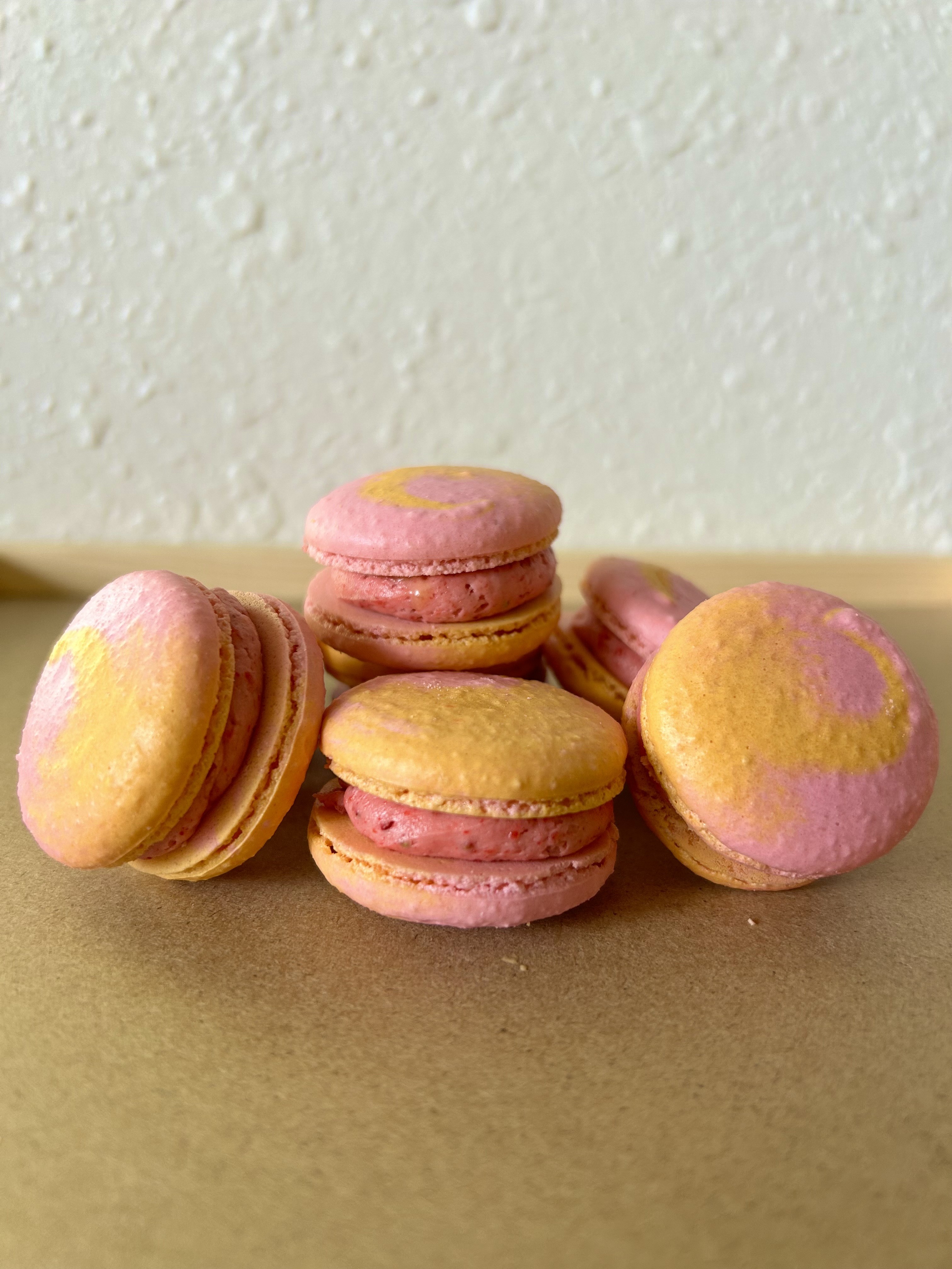 Mango Strawberry Macaron
